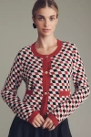 Nvlt Checkered Knit Lady Jacket In Multi