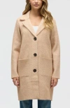 Nvlt Chevron Print Eyelash Coat In Brown