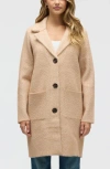 Nvlt Chevron Print Eyelash Coat In Neutral
