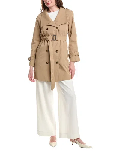 Nvlt Women's Trench Coat With Self Belt In Brown