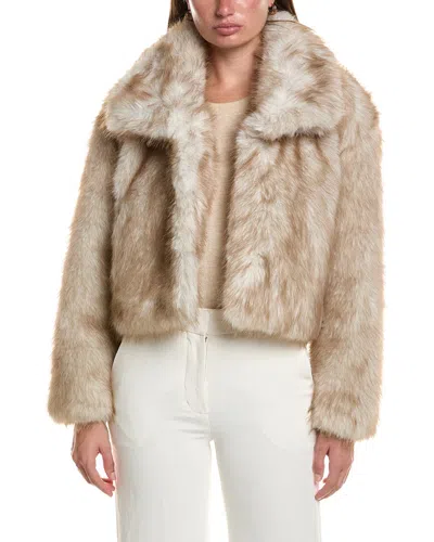 Nvlt Cropped Coat In Brown