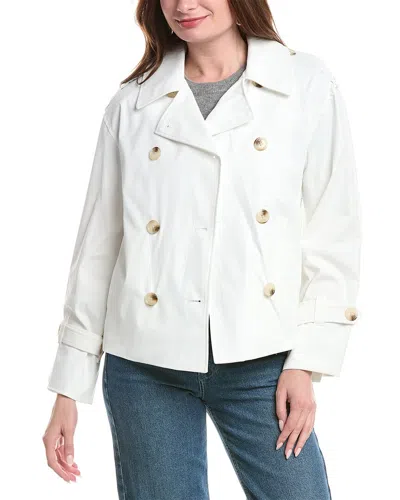 Nvlt Cropped Double-breasted Coat In White