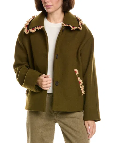 Nvlt Cropped Jacket In Brown