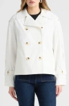Nvlt Cropped Double-breasted Coat In White
