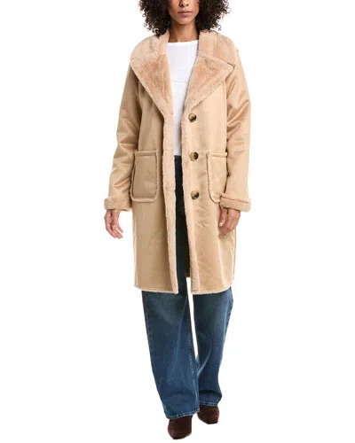 Nvlt Duffle Toggle Coat In Brown