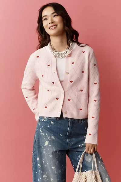 Nvlt Embellished Heart Motif Lady Jacket In Neutral