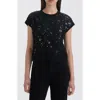 Nvlt Embellished Short Sleeve Sweater In Black