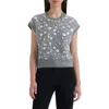 Nvlt Embellished Short Sleeve Sweater In Gray