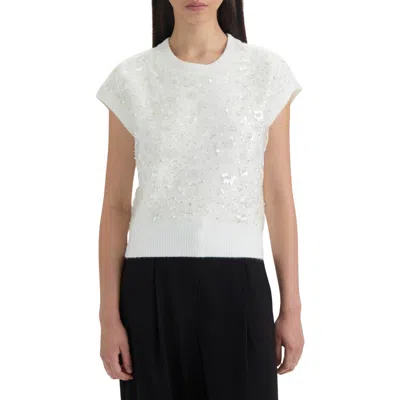 NVLT NVLT EMBELLISHED SHORT SLEEVE SWEATER