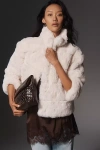 Nvlt Eva Channeled Faux-fur Jacket In White