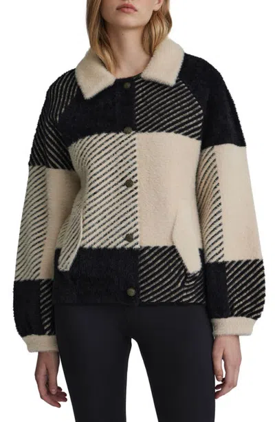 Nvlt Eyelash Cropped Bomber Coatigan In Multi