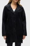 Nvlt Eyelash Longline Sweater Coat In Black