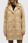 Nvlt Eyelash Longline Sweater Coat In Brown