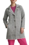 Nvlt Eyelash Longline Sweater Coat In Gray