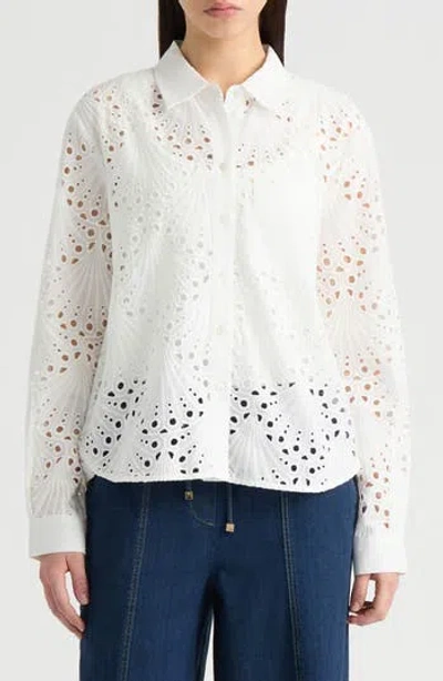 Nvlt Eyelet Shirt In White