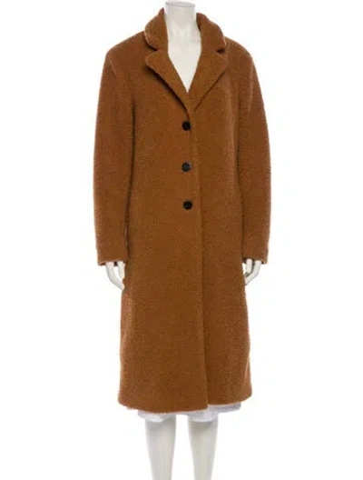 Pre-owned Nvlt Faux Fur Coat In Brown