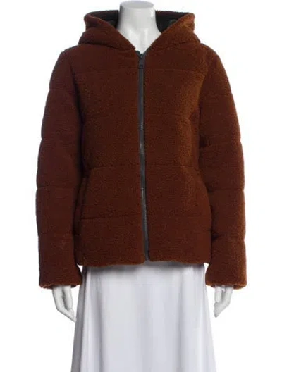 Pre-owned Nvlt Faux Fur Jacket In Brown