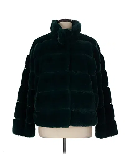 Pre-owned Nvlt Faux Fur Jacket In Teal