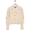 Nvlt Flower Embroidered Cardigan In Neutral