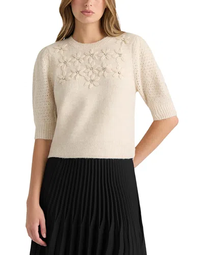 Nvlt Flower Embroidered Sweater In Neutral
