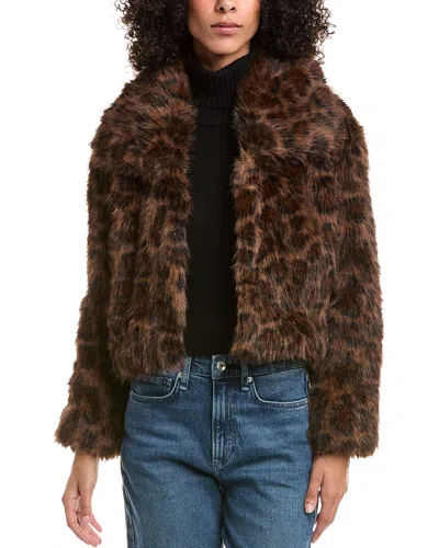 NVLT NVLT FOX FAUX FUR CROP JACKET