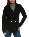 Nvlt Fringe Coatigan In Black