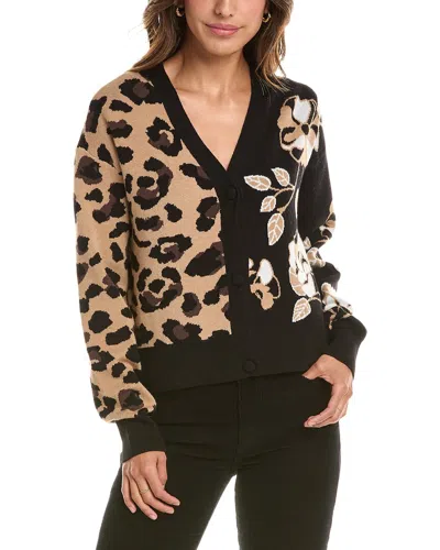 Nvlt Jacquard Cardigan In Black