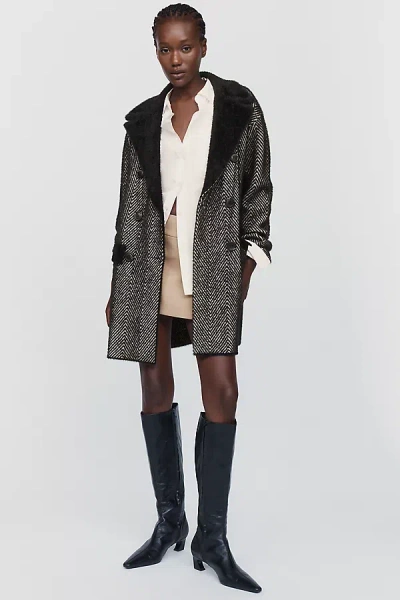 Nvlt Julie Knit Coatigan Jacket In Black