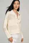 Nvlt Knit Collared Jacket In Neutral