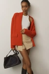 Nvlt Knit Relaxed Blazer Jacket In Red