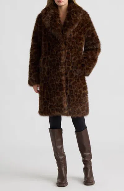 Nvlt Leopard Print Faux Fur Coat