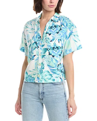 Nvlt Linen-blend Camp Shirt In Nude