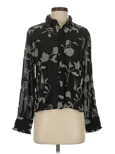 Pre-owned Nvlt Long Sleeve Blouse In Black