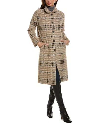 Nvlt Longline Coatigan In Brown