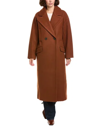 Nvlt Longline Jacket In Brown