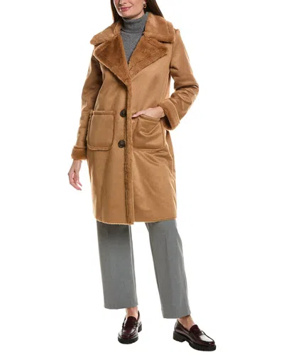 Nvlt Longline Jacket In Brown