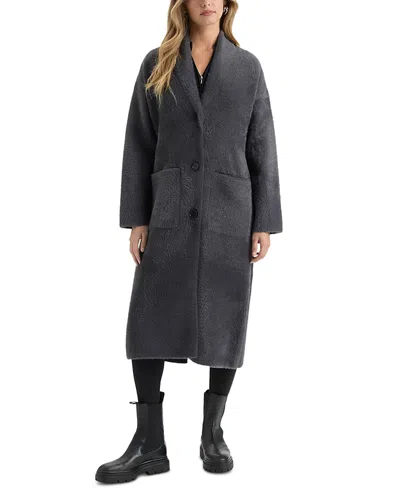 Nvlt Longline Oversized Coatigan In Gray