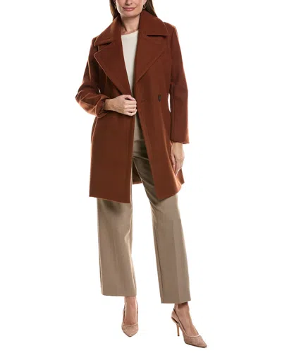 Nvlt Mid Length Jacket In Brown