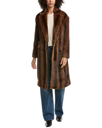 NVLT NVLT MILITARY MINK FAUX FUR COAT