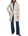 Nvlt Mixed Media Coat In Black
