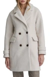 Nvlt Mixed Media Coat In Neutral