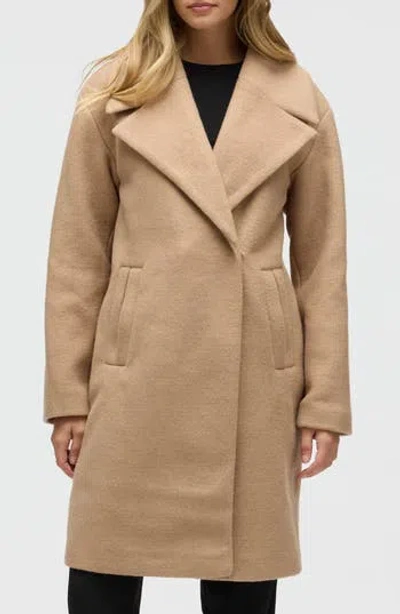 NVLT NVLT NOTCH LAPEL FELTED COAT