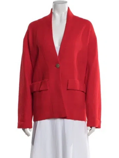 Pre-owned Nvlt Nylon Blazer W/ Tags In Red