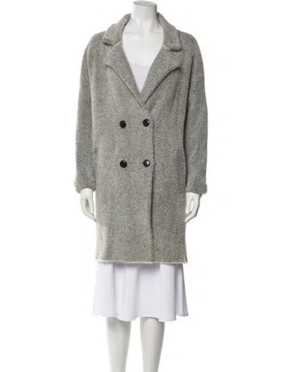 Pre-owned Nvlt Nylon Faux Fur Jacket In Gray