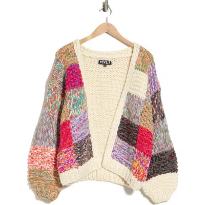 Nvlt Patchwork Cardigan In Multi