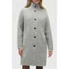 Nvlt Patterned Eyelash Sweater Coat In Gray