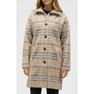 NVLT NVLT PATTERNED EYELASH SWEATER COAT