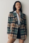 Nvlt Plaid Double-breasted Blazer In Multi