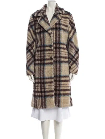 Pre-owned Nvlt Plaid Print Coat In Multi