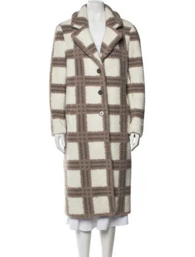 Pre-owned Nvlt Plaid Print Coat W/ Tags In Multicolor